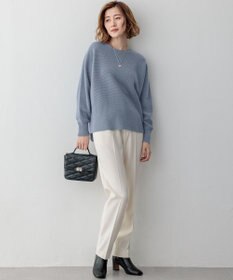 23区 L 【洗える】ラメウール ドルマンスリーブ ニット