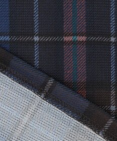 23区GOLF 【WOMEN】【日本製】チェック柄 長袖ポロシャツ