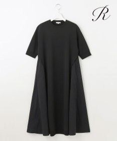 23区 L 【R(アール)】ナイロンタフタドッキング ニットワンピース