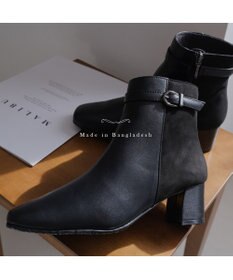 Pointer 本革スエードコンビショートブーツ