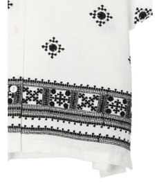 CRAFT STANDARD BOUTIQUE パネル刺繍開襟シャツ