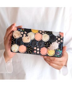 tsumori chisato CARRY 新マルチドット 長財布 かぶせ 【キラキラでかわいい！本革のやわらかな風合い】