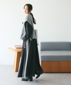 CRAFT STANDARD BOUTIQUE 洗える/2WAYケーブルニットリボンベスト