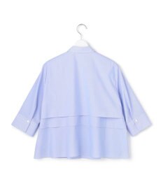 ICB L 【先行予約】クリーンタフタ レイヤードディテール クロップドシャツ