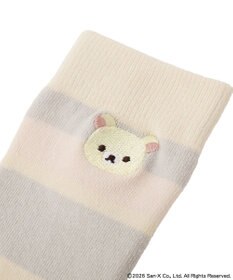 earth music&ecology 【予約】リラックマ×earth マルチボーダーソックス