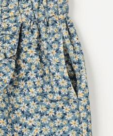 組曲 KIDS 【150-160㎝】モノトーンフラワーコーデュロイ キュロット