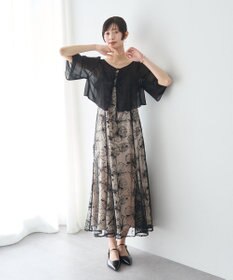 YECCA VECCA 【2点SET】フラワー柄スパンコール刺繍ドレス