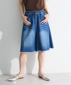 Green Parks ・ＤＯＵＢＬＥ　ＦＬＡＧＳ　ワイドデニムハーフパンツ