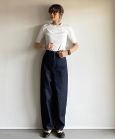 woadblue サルエル ブレットデニムパンツ リジッドブルー