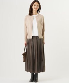 J.PRESS LADIES CHIN CHILLAピーチ プリーツ スカート