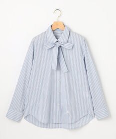 組曲 S 【加藤ローサさん着用】コットンタッチシャーティングボウタイ付き シャツ