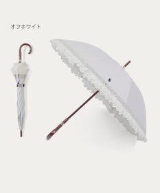 MOONBAT 【遮光/晴雨兼用日傘】POLO RALPH LAUREN(ポロ ラルフローレン) エンブフリル 長傘 遮熱 UV