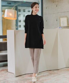 Tiaclasse 【洗える】スエードポンチテーパードパンツ