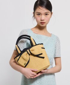 TOCCA BIG RIBBON SUMMER POCHETTE かごバッグ