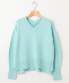 組曲 【8色展開・手洗い可】ウールカシミヤミックス Vネックニット