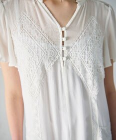 GRACE CONTINENTAL レースコンビカフタンワンピース