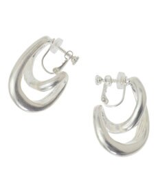 YECCA VECCA クロスフープイヤリング