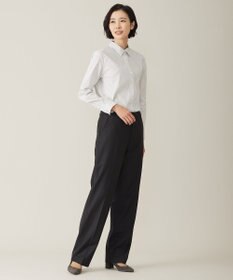 J.PRESS LADIES L 【洗える】BEZ ストライプ シャツカラー ブラウス