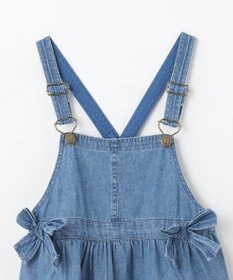 ANY KIDS ティアード デニムジャンパースカート