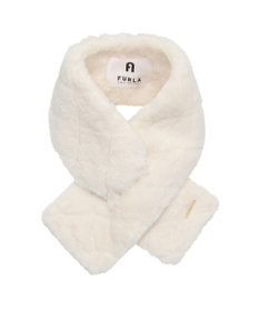 MOONBAT FURLA フェイクファーキルティング風マフラー