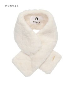 MOONBAT FURLA フェイクファーキルティング風マフラー