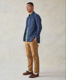 J.PRESS MEN デニムルックツイルシャツ/B.D