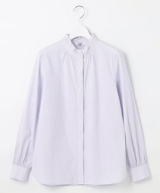 J.PRESS LADIES L 【洗える】 BEZ VEGA フリル ストライプ ブラウス