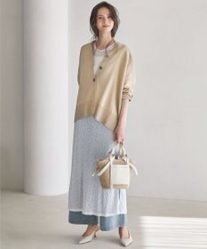 23区 L 【SLOW/一部店舗限定】リンクルレース レイヤード ワンピース