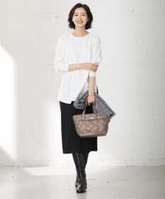 J.PRESS LADIES 【吸水速乾】プレーティングジャージー シャツテール カットソー