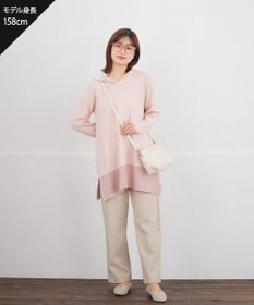 Tiaclasse ミニチェッカー裏起毛・ストレートパンツ