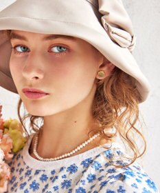 TOCCA OPEN CLOVER PEARL NECKLACE 淡水パール 2WAYネックレス