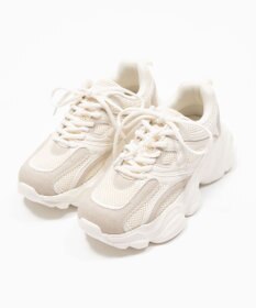 WEGO メッシュコンビ厚底スニーカー