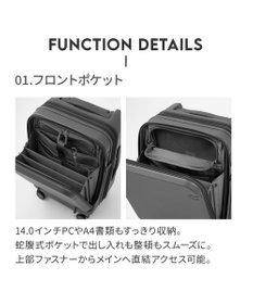 ACE BAGS & LUGGAGE ace. トルク スーツケース 40/48L 機内持込 A4/14.0インチPC収納  ガーメントケース付 09091 トルク