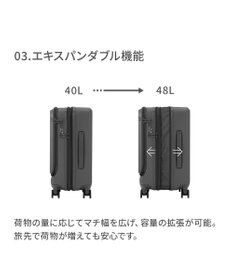 ACE BAGS & LUGGAGE ace. トルク スーツケース 40/48L 機内持込 A4/14.0インチPC収納  ガーメントケース付 09091 トルク