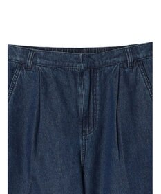 Green Parks ストレートタックデニムパンツ