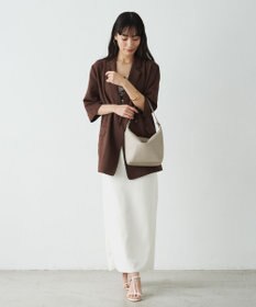 russet ソフトレザーシンプルショルダーバッグ(CE-1328-WEB)