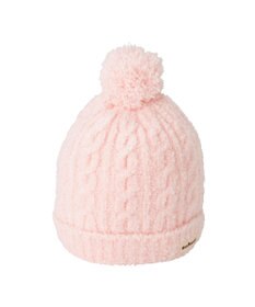 MIKI HOUSE HOT BISCUITS ぼん天付きケーブル編みモールニット帽子