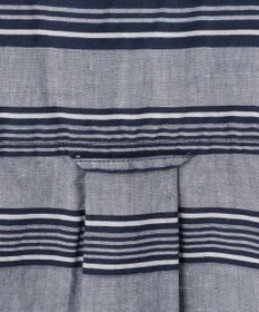 JOSEPH ABBOUD MOUNTAIN 【SPACE／UNISEX】七分袖 ランダムボーダー シャツ