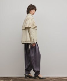 GRACE CONTINENTAL ケープ付カバーオールジャケット