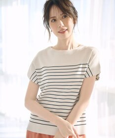 ANY SIS 【接触冷感・UVカット・洗える】ビューティクール フレンチ ニットＴ