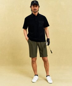 23区GOLF 【MEN】機能に優れた新素材「AIR TOOL」ワンタックショートパンツ