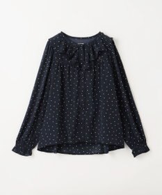 組曲 KIDS 【150-160cm】ラッフルドット ブラウス