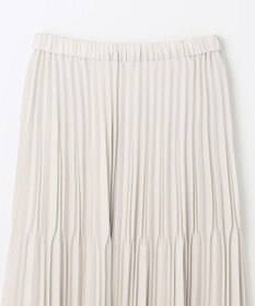 ANY L 【ウエストゴム】2段プリーツスカート