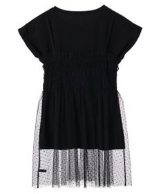 YECCA VECCA 【2点SET】マルチwayチュールオーバーキャミSET/Tee