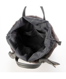 UNBILLION カシュカシュ cachecache / エコファーコンビリボントートバッグ