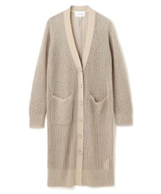 BEIGE， 【洗える】OPTICAL / ペーパーヤーンVネックロングカーディガン