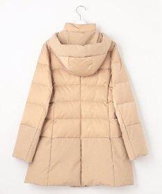 自由区 L 【撥水加工・洗える】ブライトダウンフード付き ダウンコート