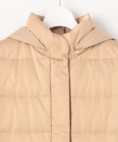 自由区 L 【撥水加工・洗える】ブライトダウンフード付き ダウンコート