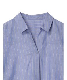 Green Parks 綿麻混スキッパーシャツ