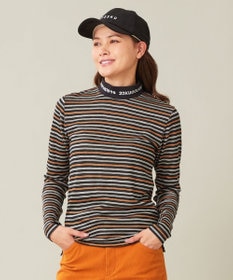23区GOLF 【WOMEN】エニワイズ ジャガード モックネックシャツ